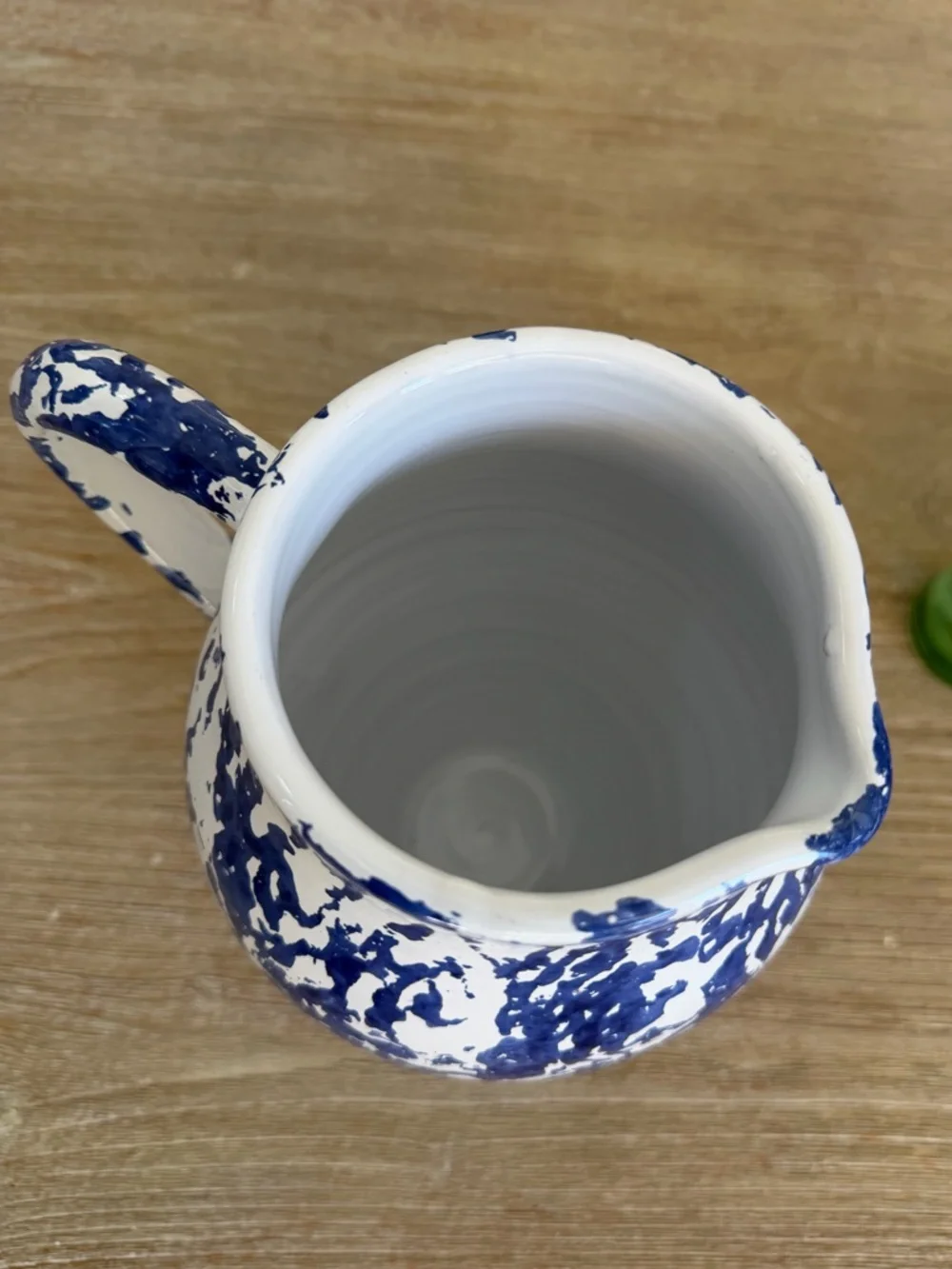 🌱 Vintage Pier 1 Imports Blue And White Pitcher Country Cottage Ceramic Jug